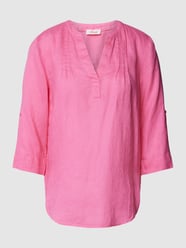 Leinentunika mit Allover-Muster von s.Oliver RED LABEL Pink - 39