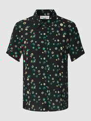 Bluse aus Viskose mit Allover-Print von Marc O'Polo Denim Schwarz - 43