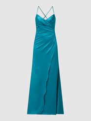 Abendkleid aus Satin  von Luxuar Blau - 18