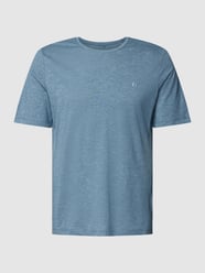 T-shirt z fakturowanym wzorem od Blend Niebieski - 33