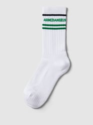 Sokken met labeldetail, model 'SAAMU' van Armedangels Wit - 7