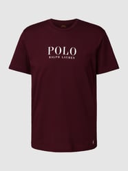 T-Shirt mit Label-Print Modell 'LIQUID' von Polo Ralph Lauren Underwear Bordeaux - 2