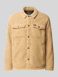 Regular fit overhemdjack van fleece van Superdry Beige - 41