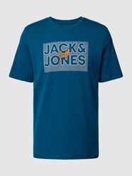 T-Shirt mit Rundhalsausschnitt Modell 'MARIUS' von Jack & Jones Blau - 45