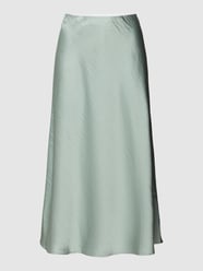 Satijnen rok met elastische band, model 'PASTELLA' van YAS Groen - 6