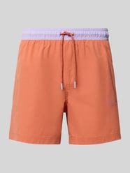 Badeshorts mit Gesäßtasche Modell 'MAUI' von JACK & JONES Orange - 12