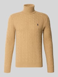 Sweter z dzianiny o kroju slim fit z mieszanki wełny i kaszmiru od Polo Ralph Lauren - 27