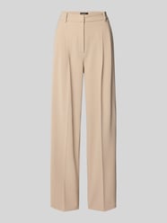 Wide Fit Stoffhose mit Gesäßtaschen Modell 'Emilie' von CAMBIO Beige - 12