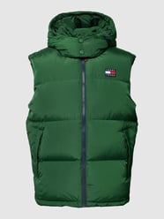 Kamizelka pikowana z naszywką z logo model ‘ALASKA’ od Tommy Jeans Zielony - 45