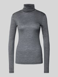 Longsleeve aus Wolle-Lyocell-Mix mit Rollkragen von My Essential Wardrobe Grau - 17