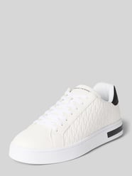 Sneakersy z wiązaniem Model 'LONDON SAFFIANO' od Armani Exchange - 4