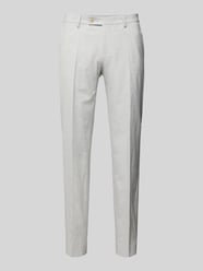 Pantalon van linnenmix, model 'Massa' van Baldessarini Grijs / zwart - 46