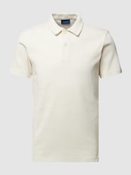 Poloshirt mit Label-Stitching Modell 'TEXTURE' von Gant Weiß - 33
