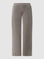 High waist comfortbroek van fluweel, model 'Dana' van Vero Moda Grijs / zwart - 18