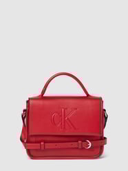Torba na ramię z wytłoczonym logo od Calvin Klein Jeans Czerwony - 38