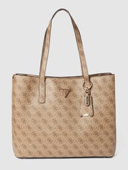 Shopper mit Label-Detail Modell 'MERIDIAN' von Guess Braun - 25