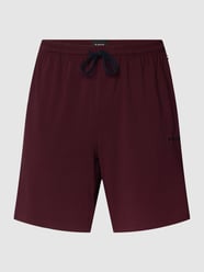 Sweatshorts mit Label-Stitching Modell 'MIX&MATCH' von BOSS Rot - 24