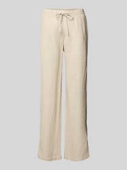 Straight Leg Leinenhose mit Tunnelzug von Christian Berg Woman Beige - 22