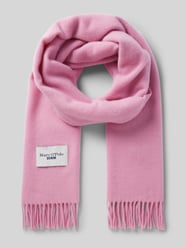 Schal aus Schurwolle mit Fransen von Marc O'Polo Denim Rosa - 6