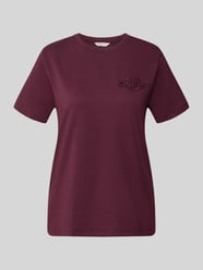 Regular fit t-shirt van puur katoen van GANT Bordeaux - 24