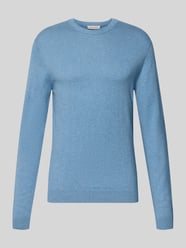 Regular fit gebreide pullover van mix van katoen en kasjmier van Casual Friday - 6