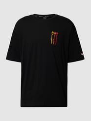T-Shirt mit Label-Print von CHAMPION Grau / Schwarz - 19