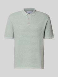 koszulka polo o kroju regular fit z fakturowanym wzorem model 'GEORGE' od JACK & JONES - 17