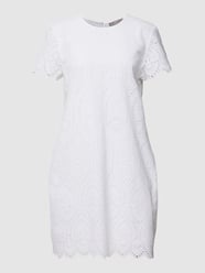 Minikleid mit Lochmuster von Jake*s Collection Weiß - 25