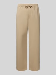 Straight fit stoffen broek met viscose van REVIEW Beige - 26