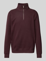 Schipperstrui met labelstitching, model 'Essential' van Superdry Bordeaux - 5