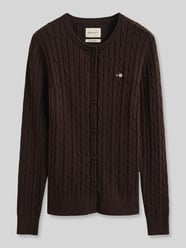 Regular Fit Strickjacke aus Baumwoll-Mix von GANT - 5