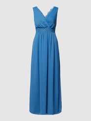 Avondjurk in wikkellook, model 'RILLA' van Vila Blauw / turquoise - 28