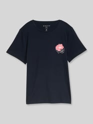 t-shirt o kroju regular fit z czystej bawełny z nadrukiem z motywem od Tom Tailor - 12