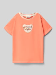 T-shirt w kroju regular fit z haftowanym logo od Steiff - 16