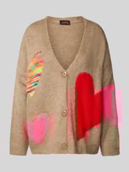 Kurtka z dzianiny o kroju oversized z listwą guzikową od miss goodlife - 9