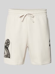 Sweatshorts mit elastischem Bund von ADIDAS SPORTSWEAR Beige - 4