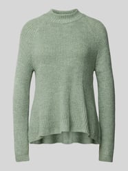 Strickpullover mit Mock-Neck Modell 'JADE' von Only Grün - 14