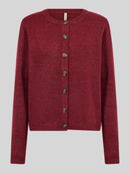 Cardigan mit kontrastierenden Knöpfen von Soyaconcept Bordeaux - 6