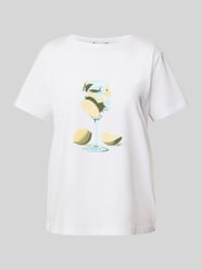 T-Shirt mit Motiv-Print von comma - 12