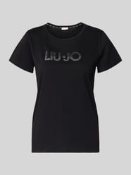 T-Shirt mit Rundhalsausschnitt und Ziersteinbesatz von LIU JO SPORT - 22