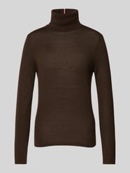 Wollen pullover met col van Tommy Hilfiger Bruin - 15