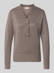 Regular fit pullover met mix van wol en alpaca model 'Katie' van FREE/QUENT Beige - 32