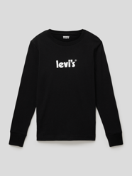 Longsleeve mit Label-Print Modell 'POSTER' von Levi’s® Kids Schwarz - 30