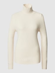 Gebreide pullover met opstaande kraag van Jake*s Casual Wit - 5