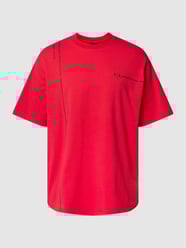 Oversized T-Shirt mit Label-Print von ARMANI EXCHANGE Rot - 21
