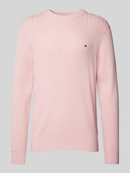 Slim Fit Strickpullover mit Fischgrät-Struktur von Tommy Hilfiger - 28