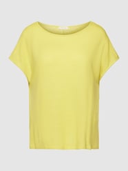 T-shirt van viscosemix met ronde hals van Christian Berg Woman Groen - 46