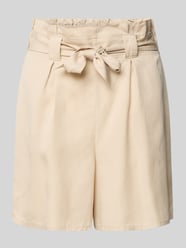 Regular Fit Shorts mit Bindegürtel von Tom Tailor Denim Beige - 7