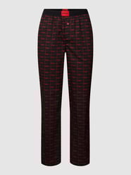 Pyjama-Hose mit Label-Details Modell 'Hero' von HUGO Schwarz - 48