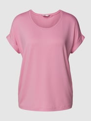 T-shirt met ronde hals, model 'Moster' van Only Roze - 33